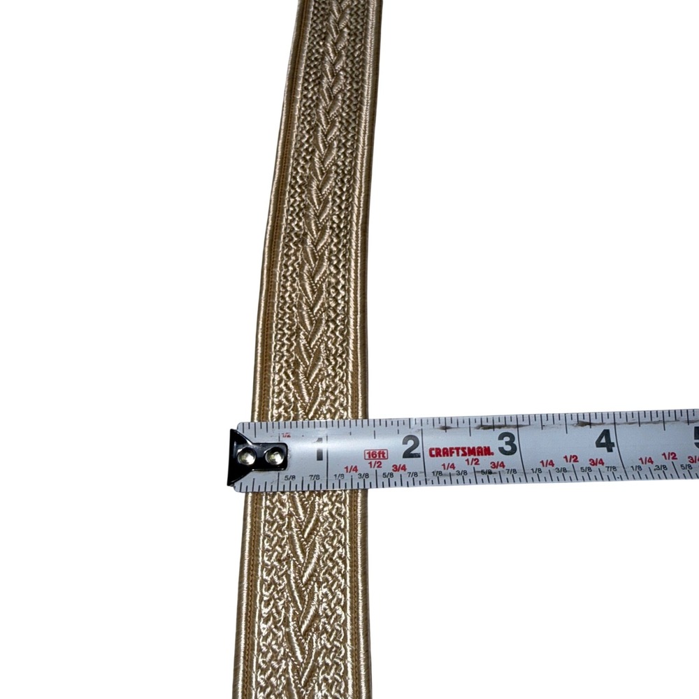 Collezione New York Woven Rope Style Belt Gold Tone Buckle Women - Picture 4 of 5